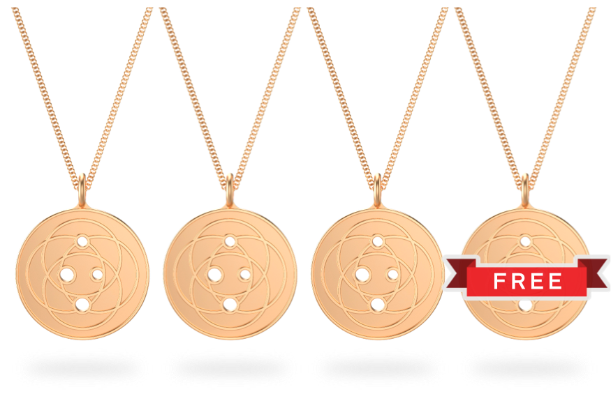 Harmoni Pendant Family Pack - Rose Gold - 4 x Large