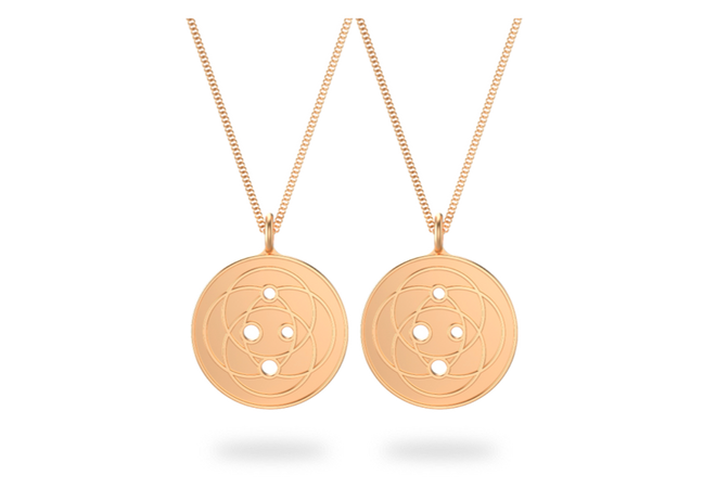 2 Rose Gold Harmoni Pendants
