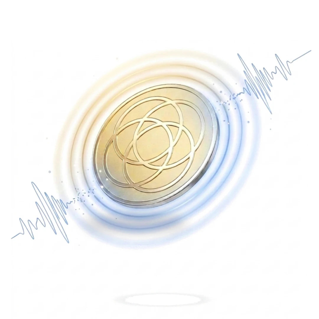Harmoni EMF protection sticker blocking electromagnetic waves